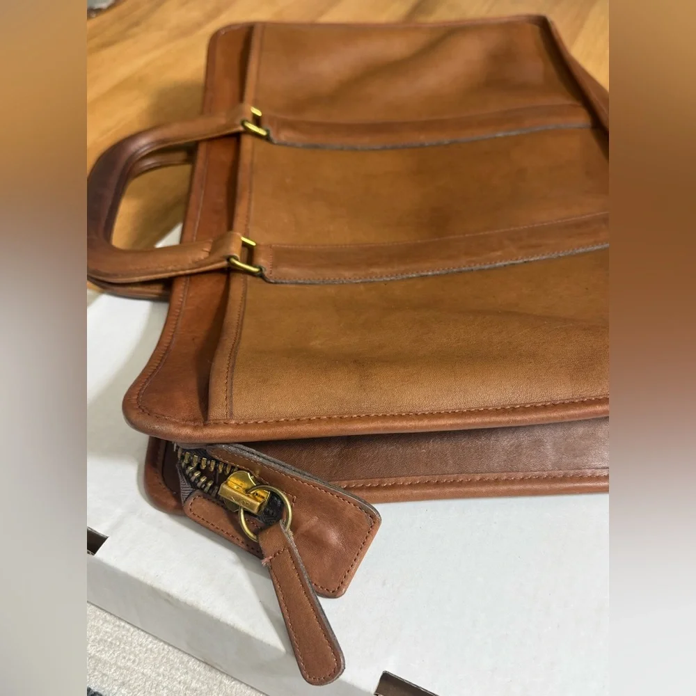 Coach Embassy Leather Briefcase (British Tan)